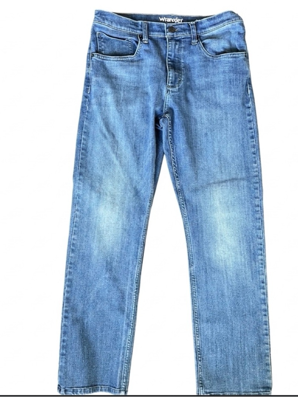 Wrangler Jeans Men’s Medium Wash‎ Blue Straight Leg Regular Fit